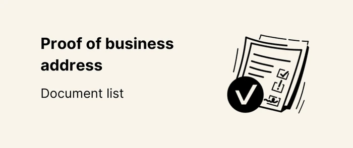 proof of business address header